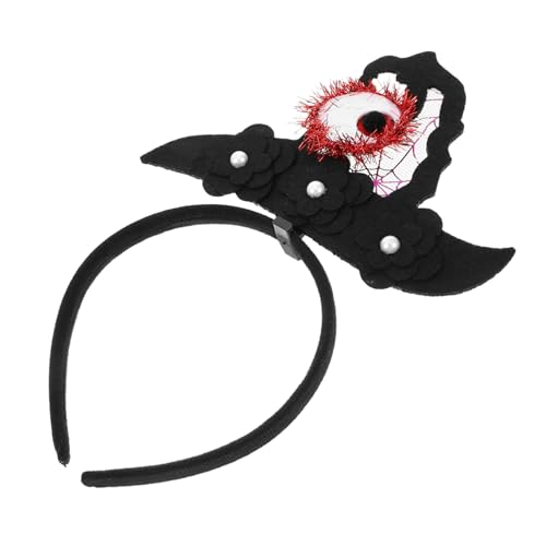 Abaodam Halloween-stirnband Halloween-kopfschmuck Für Frauen Halloween-augapfel-teufel-stirnband Hexenhut-stirnband Haarreifen-stirnband Halloween-haarband Hexenzubehör Gefühlt Violett von Abaodam