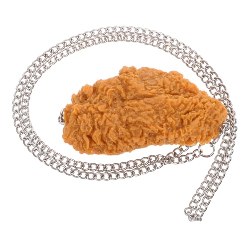 Abaodam Halskette Mit Anhänger in Form Eines Gebratenen Hähnchens Kreative Halskette Mit Lebensmittel-Simulation Anhänger Aus PVC-Material Langlebig Und Leicht Für Täglichen Gebrauch Abaodam Halskette Mit Anhänger in Form Eines Gebratenen Hähnchens Kreative Halskette Mit Lebensmittel-Simulation Anhänger Aus PVC-Material Langlebig Und Leicht Für Täglichen Gebrauch von Abaodam