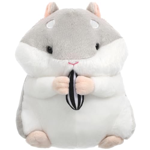 Abaodam Hamster Stoffpuppe 23 cm Grau Weiches üschtier Im Cartoon Design Ideales Für Und Kleinkinder Perfektes Zur Heimdekoration Und Zum Kuscheln von Abaodam