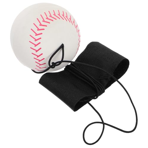 Abaodam Handgelenkelastischer Baseball Handgelenk Rückprallball Elastisches Seil Rückprallball mit Armband Bungee-Ball Hüpfball am Handgelenk Baseball klebriger Ball Stoff von Abaodam