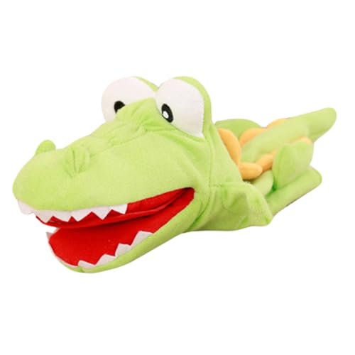 Abaodam Handpuppe Familie Fingerpuppen Eltern-Kind-plüschtier Fingerpuppen Kleinkinder Zoopuppen Für Kinder Plüsch Chinesische Tierkreiszeichen Spielzeug Für Kinder Green Stoff von Abaodam