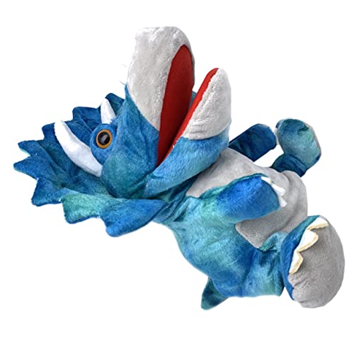 Abaodam Handpuppe babymoench maluszkowe dinozu dinomask dinobuch dinotattos Dinosaurs Hand Puppet Toy Dino d schooter Dinosaurier Papageienpuppe puppentrage Marionette Stoff Blue von Abaodam