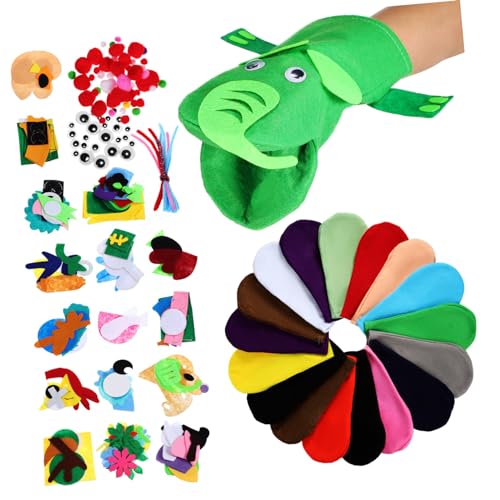 Abaodam Handpuppen Bastelset DIY mit Filzmaterial Teiliges Vielseitige Handpuppen Werkzeuge für Weiches Langlebiges Filz für Kreatives Rollenspiel und Puppenherstellung Abaodam Handpuppen Bastelset DIY mit Filzmaterial Teiliges Vielseitige Handpuppen Werkzeuge für Weiches Langlebiges Filz für Kreatives Rollenspiel und Puppenherstellung von Abaodam