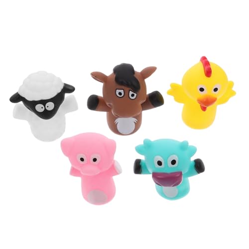 Abaodam Handpuppen Fingerpuppen Aus üsch Niedliche Tier Fingerpuppen Für Ideales Für Rollenspiele Und Kreative Geschichten Handliche Puppen Für Und Partys von Abaodam