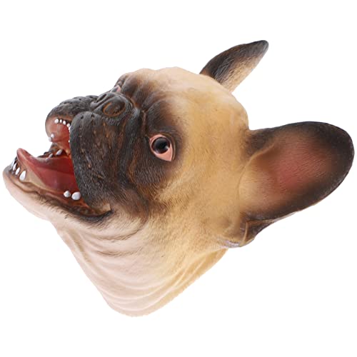 Abaodam Hand Puppet Tier Handpuppen Für Kinder Handpuppen Hund Interaktive Handpuppe Mit Vinyl Bulldoggenkopf Lustiges Puppenspielzeug Für Perfektes Partygeschenk Puppenspielzeug Für Rollenspiele von Abaodam