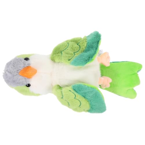 Abaodam Handpuppenspielzeug papagei handpuppen für für Kleinkinder Puppen Kinderhandpuppen Babylöffel Vogelpuppe Vogel Handpuppe Papageienpuppe Plüsch von Abaodam