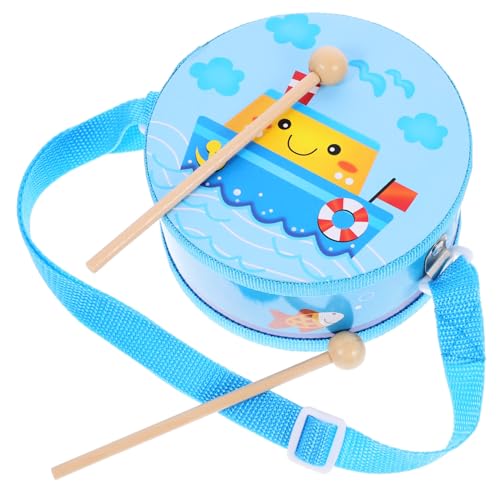 Abaodam Handtrommel aus Holz Beidseitig Bespielbar mit Farbigem Schiffsmotiv Kindersicheres Percussion Instrument für Langlebig und Leicht zu Erlernen für Musikalische und Spielspaß Abaodam Handtrommel aus Holz Beidseitig Bespielbar mit Farbigem Schiffsmotiv Kindersicheres Percussion Instrument für Langlebig und Leicht zu Erlernen für Musikalische und Spielspaß von Abaodam