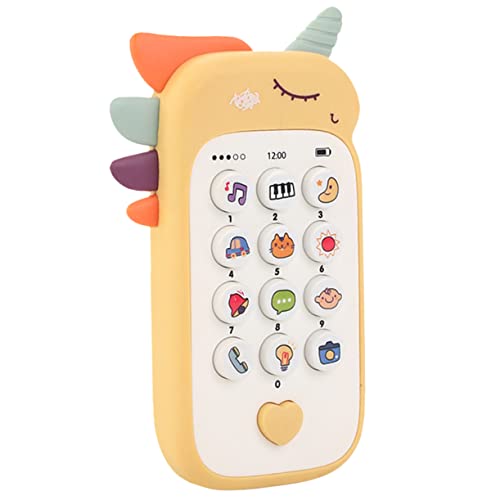 Abaodam Handy Für -handyspielzeug Telefonspielzeug Für Musikalisches Telefon Für Pädagogisches Telefonspielzeug Babyphone Handy Plastik Yellow von Abaodam