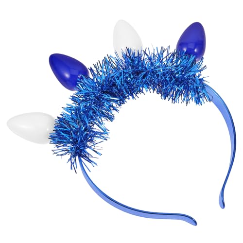 Abaodam Hanukkah Haarreif Lichtbulb Haarband Glitzernd Leicht Festliche Party Kopfschmuck für Damen und Mädchen Abaodam Hanukkah Haarreif Lichtbulb Haarband Glitzernd Leicht Festliche Party Kopfschmuck für Damen und Mädchen von Abaodam