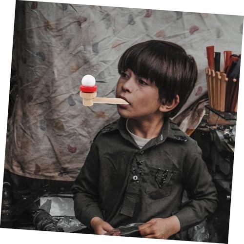 Abaodam Holz Blasball Balance Blowing Toy Schwimmender Ball Eltern Junge Mädchen Lernspiel Geschenk Rot Abaodam Holz Blasball Balance Blowing Toy Schwimmender Ball Eltern Junge Mädchen Lernspiel Geschenk Rot von Abaodam