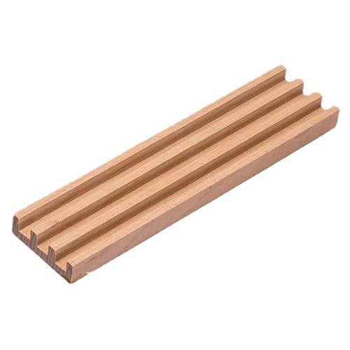 Abaodam Holz Domino Halter aus Buchenholz mit Multi Schlitzen Stabiles Spielsteine Regal für Domino Steine und Buchstaben Glatte Kanten Langlebiger Holzständer für Familien und Abaodam Holz Domino Halter aus Buchenholz mit Multi Schlitzen Stabiles Spielsteine Regal für Domino Steine und Buchstaben Glatte Kanten Langlebiger Holzständer für Familien und von Abaodam