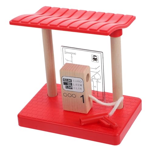 Abaodam Holz Eisenbahn Zubehör Gas Station Modell aus Robustem Holz Einfach zu Montieren Sicher und Langlebig Pädagogisch Bedeutend für Geschenk und Dekoration Abaodam Holz Eisenbahn Zubehör Gas Station Modell aus Robustem Holz Einfach zu Montieren Sicher und Langlebig Pädagogisch Bedeutend für Geschenk und Dekoration von Abaodam