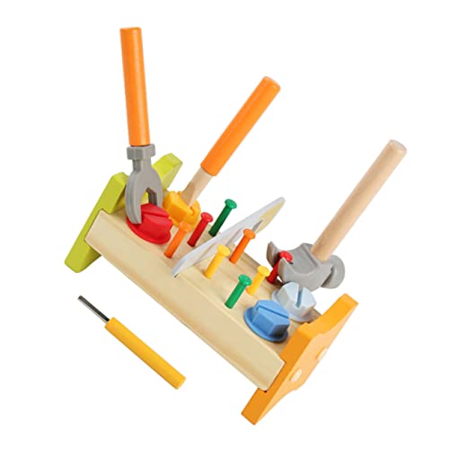 Abaodam Garten Spielzeug Kinder Werkzeug Spielzeug 1 Set Hammer Werkbank Für Pounding Peg Werkbank Mit Hammer Für Frühkindliche Entwicklung Und Motorische Fähigkeiten von Abaodam