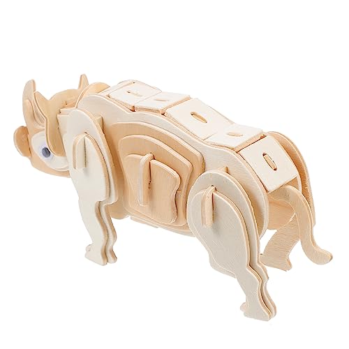 Abaodam Holz Nashorn Puzzle DIY Handgemachtes Puzzle Modell für pädagogisches Handwerk Puzzle für Jungen Verbessert Hand Auge Koordination Kreative Fähigkeiten Abaodam Holz Nashorn Puzzle DIY Handgemachtes Puzzle Modell für pädagogisches Handwerk Puzzle für Jungen Verbessert Hand Auge Koordination Kreative Fähigkeiten von Abaodam