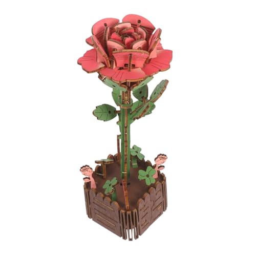 Abaodam Holz Puzzle DIY Bausatz mit Vase Langlebiger Holzblumenstrauß für Erwachsene Dekoratives Blumenmodell aus Natürlichem Robustem Holz Entspannendes Bastelset für Schreibtisch und Abaodam Holz Puzzle DIY Bausatz mit Vase Langlebiger Holzblumenstrauß für Erwachsene Dekoratives Blumenmodell aus Natürlichem Robustem Holz Entspannendes Bastelset für Schreibtisch und von Abaodam