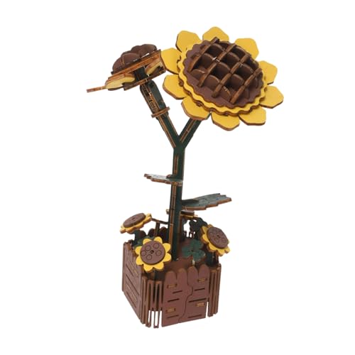Abaodam Holzblumen Puzzle DIY Sonnenblumen Bonsai Bausatz Holz Blumen Bastelset Einfach Zusammenzubauen Familienaktivität Tischdekoration Wohnzimmer Schlafzimmer Abaodam Holzblumen Puzzle DIY Sonnenblumen Bonsai Bausatz Holz Blumen Bastelset Einfach Zusammenzubauen Familienaktivität Tischdekoration Wohnzimmer Schlafzimmer von Abaodam