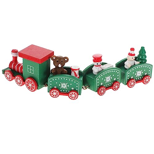 Abaodam Holzeisenbahn Party mitgebsel kinderparty mitgebsel Ideas Kinderweihnachtszug Weihnachtsschnellzug kreative Tischdekoration aus Holz Bambus Green von Abaodam