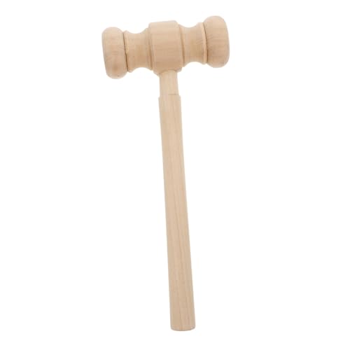 Abaodam Holzhammer-Spielzeug Für Kinder, Richterhammer, Cosplay-kostümzubehör, Massivholzhammer, Mini-holzhammer, Halloween-Cosplay-Requisite Für Rollenspiele von Abaodam