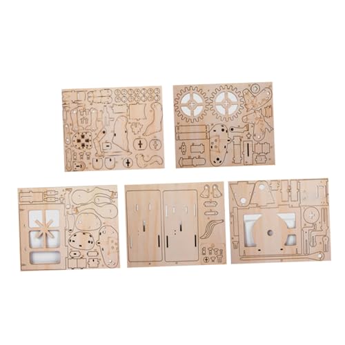 Abaodam Holzpuzzle Desktop-Puzzle-Dekoration 3D-Puzzle Mechanisches Puzzle Puzzle- Für Handgemachtes Kunsthandwerk Für Erwachsene 3D-rätsel Dekoratives Puzzle Khaki Hölzern von Abaodam