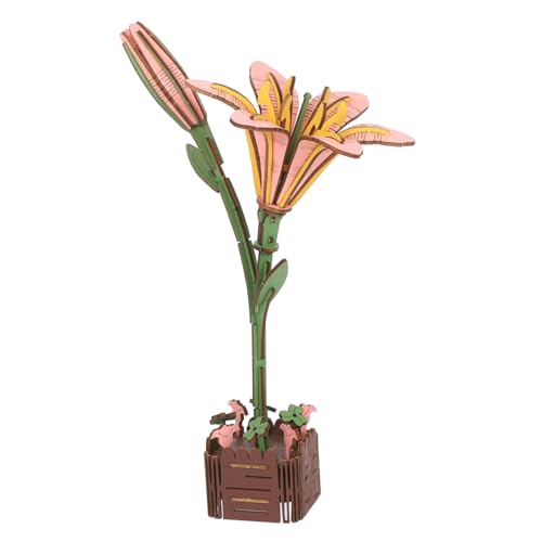 Abaodam Holzpuzzle Lilien-Bouquet DIY Bastelset für Erwachsene und Kreatives Handwerksprojekt Räumliches Denkspiel Holzblumen Modellbausatz für Valentinstag Abaodam Holzpuzzle Lilien-Bouquet DIY Bastelset für Erwachsene und Kreatives Handwerksprojekt Räumliches Denkspiel Holzblumen Modellbausatz für Valentinstag von Abaodam