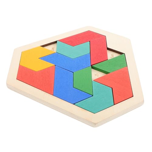 Abaodam Holzpuzzle Sechseckig Logisches Tangram Spiel Vielseitiges Musterblock Lernspielzeug für Frühe Montessori Denkspiel zur Kreativität und Iq steigerung Abaodam Holzpuzzle Sechseckig Logisches Tangram Spiel Vielseitiges Musterblock Lernspielzeug für Frühe Montessori Denkspiel zur Kreativität und Iq steigerung von Abaodam