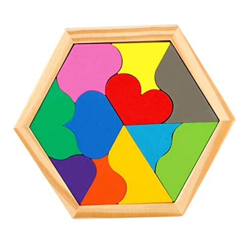 Abaodam Holzpuzzle Set Mit 11 Teilen Geometrische Formen Interaktives Lernspielzeug Für Fördert Logik Und Feinmotorik Bunte Kinderfreundliche Puzzlestücke Aus von Abaodam