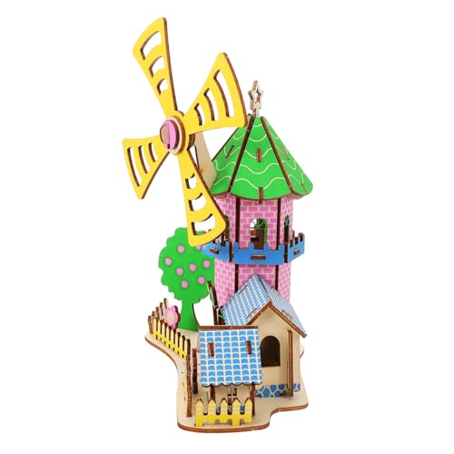 Abaodam Holzpuzzle Windmühlenhaus DIY Bausatz aus Stabilem Holz Einfach zu Montierendes Holzmodell für Erwachsene Langlebiges Puzzle mit Feiner Struktur und Dekorativem Design Abaodam Holzpuzzle Windmühlenhaus DIY Bausatz aus Stabilem Holz Einfach zu Montierendes Holzmodell für Erwachsene Langlebiges Puzzle mit Feiner Struktur und Dekorativem Design von Abaodam
