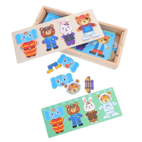 Abaodam Holzpuzzle für Ab Jahren DIY Holzspielzeug zum Anziehen Fördert Kreativität Hand Auge koordination und Kognitive Entwicklung Pädagogisches Tier ankleidespielzeug Abaodam Holzpuzzle für Ab Jahren DIY Holzspielzeug zum Anziehen Fördert Kreativität Hand Auge koordination und Kognitive Entwicklung Pädagogisches Tier ankleidespielzeug von Abaodam
