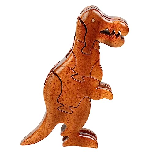 Abaodam Holzpuzzle für kinderspielzeug Dinosaur Toys holzbauklötze Dinosaur Montage Dinosaurier Dinosaurier hölzern Brown von Abaodam