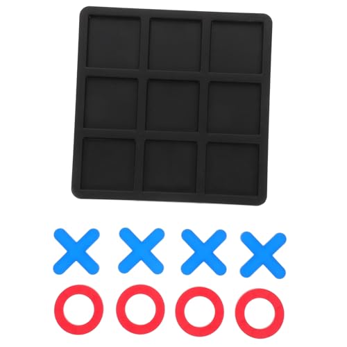 Abaodam Holzspiel Toe Spielbrett Lernspielzeug Tragbar Kompakt Familien Logikspiel für Reise und Outdoor mit Roten O Blauen X und Schwarzem Brett Abaodam Holzspiel Toe Spielbrett Lernspielzeug Tragbar Kompakt Familien Logikspiel für Reise und Outdoor mit Roten O Blauen X und Schwarzem Brett von Abaodam