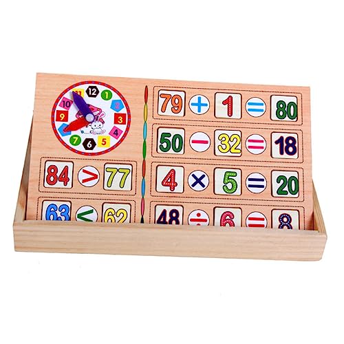 Abaodam Holzzahlenkarten Zählstäbe-Set Für Jungen Und Mädchen Mathe-Spielzeug Bausteine Farberkennung Für Kleinkinder von Abaodam