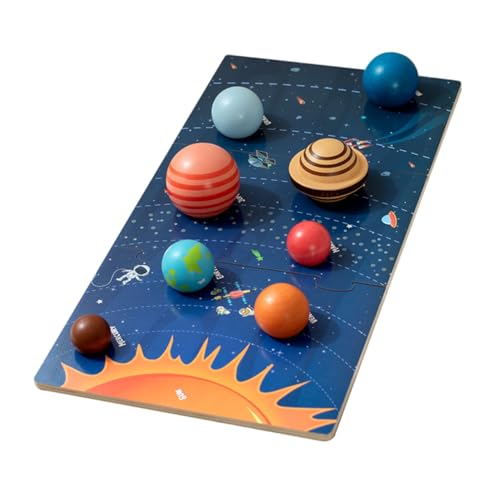 Abaodam Holzspielzeug Sonnensystem Puzzle für Planeten Montessori Motorikspielzeug Ab Jahr Lernspielzeug Frühförderung Weltraum Holzpuzzle Abaodam Holzspielzeug Sonnensystem Puzzle für Planeten Montessori Motorikspielzeug Ab Jahr Lernspielzeug Frühförderung Weltraum Holzpuzzle von Abaodam