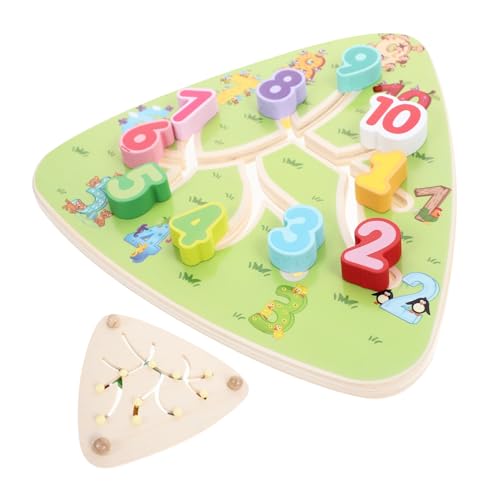 Abaodam Holzspielzeug Zahlen Lernbrett Kinderfreundliches Track Position Labyrinth Spiel Pädagogisches Montessori Maze Toy für Feinmotorik Analytisches Handliches Langlebiges Design Abaodam Holzspielzeug Zahlen Lernbrett Kinderfreundliches Track Position Labyrinth Spiel Pädagogisches Montessori Maze Toy für Feinmotorik Analytisches Handliches Langlebiges Design von Abaodam