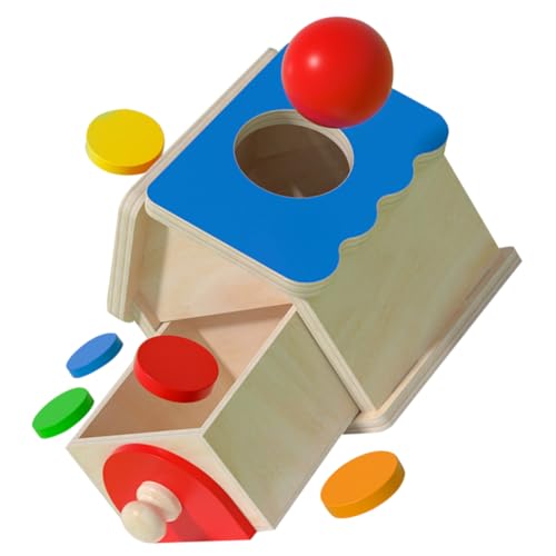 Abaodam Holzspielzeug für Junge Mädchen Montessori Objektpermanenz Box Motorikwürfel Farb und Formerkennung Pädagogisches Lernspielzeug für Kleinkinder zur Konzentration und Feinmotorik Abaodam Holzspielzeug für Junge Mädchen Montessori Objektpermanenz Box Motorikwürfel Farb und Formerkennung Pädagogisches Lernspielzeug für Kleinkinder zur Konzentration und Feinmotorik von Abaodam