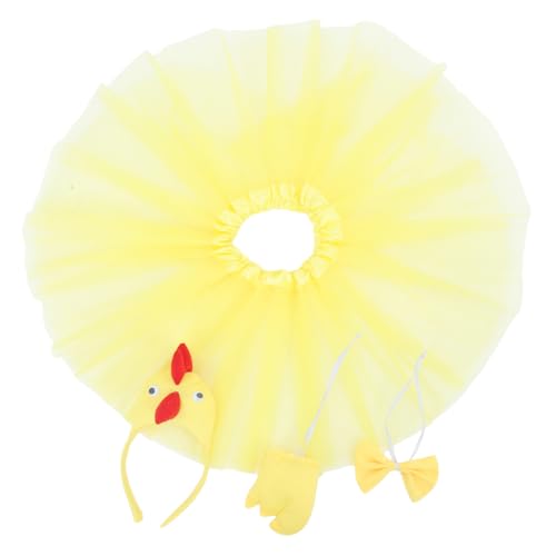 Abaodam Hühnchen Kostüm Set für Ostern Teiliges Set mit Haarreif Tutu und Fliege Lustige Tierkostüm Zubehör für Partys und Feiern Realistisches Hühnchen Design Abaodam Hühnchen Kostüm Set für Ostern Teiliges Set mit Haarreif Tutu und Fliege Lustige Tierkostüm Zubehör für Partys und Feiern Realistisches Hühnchen Design von Abaodam
