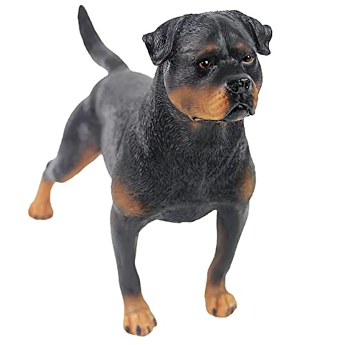 Abaodam Hundeschmuck Tiere Jumbo Hund Geburtstagstorte Bausatz Puzzle bürodeko Animal Figures inneneinrichtung Hundestatue für Hundemodell für die Erziehung Plastik Black von Abaodam