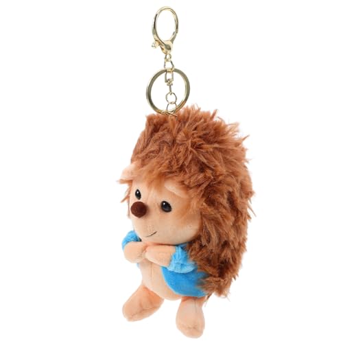 Abaodam Igel Schlüssel anhänger Hallo Schlüsselanhänger Plüsch lustiger schlüsselanhänger Charms anhänger Ästhetischer Schlüsselanhänger, Puppenanhänger Rucksack-Igel-Anhänger von Abaodam