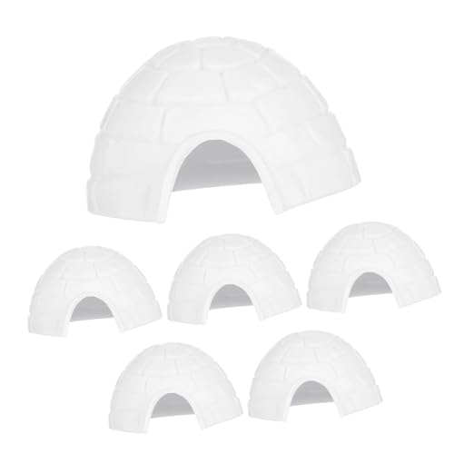 Abaodam Igloo Modell Set Für Exquisite Deko Figuren Mit Polar Tieren Eisbär Und Weiteren Miniatur Modellen Für Kreatives Und Lernen von Abaodam