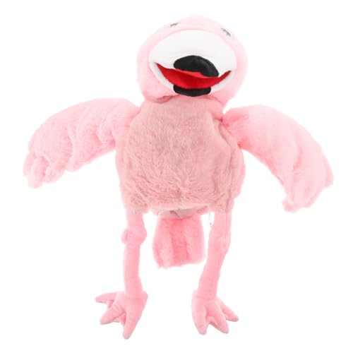 Abaodam Interaktive Handpuppe Flamingo üsch Tier Handpuppe Für Geschichtenerzählen Rollenspiele Und Kinderparty von Abaodam