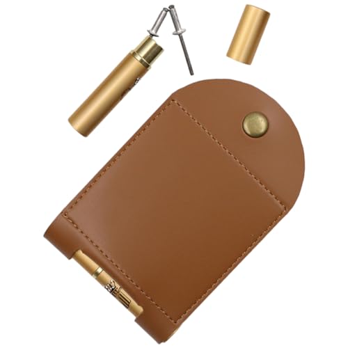 Abaodam Jagdtasche Aus Leder Reisekritik Schachbrett Reise-Cribbage-Board Bausatz Bretter Krippenklammern Einzigartig Planke Tabletts Zur Dekoration Zweifarbiges Pu-Leder Light Brown von Abaodam