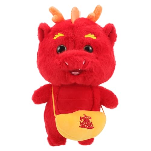 Abaodam Jahr des Drachen-Plüschspielzeugs Drachenplüschpuppe Drachen-Kuscheltiere chinesische neujahrsfigur Drachen Plüschtiere Drache Stoffpuppe Drachen-Sternzeichen-Spielzeug Tuch von Abaodam