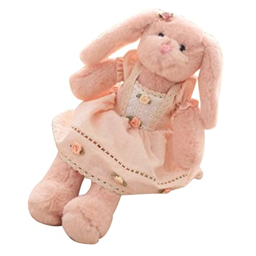 Abaodam Kaninchen Plüschtier Kaninchen Stofftier Süße Kuscheltiere Kuscheltier Plüsch Ausgestopftes Kaninchen Plüsch Stofftier Hase Plüsch Stofftier Für Rosa Baumwolle von Abaodam