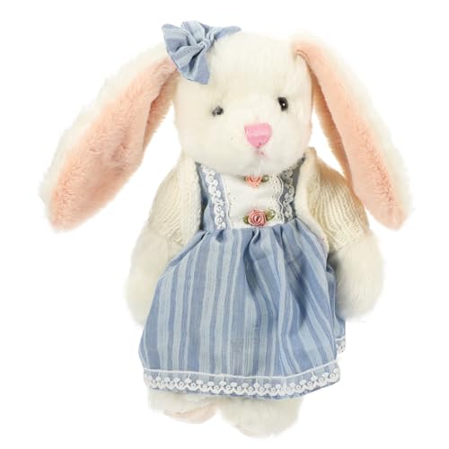 Abaodam Kaninchen Plüschtier Kuscheltier für kindergeschenk plushdoll Hasen Kawaii Stofftier Kaninchen Stofftier Plüschtiere PP Baumwolle Sky-Blue von Abaodam