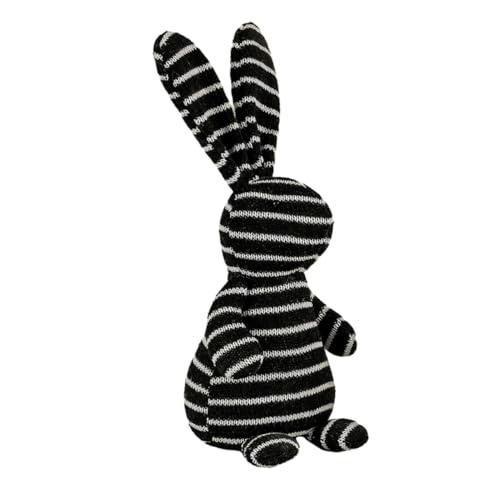 Abaodam Kaninchen-Verzierung -Wanddekoration Meerschweinchen-Tunnel Dekoration für Schlafzimmer Koffer hasenfiguren Bunny Party spielzeuge Kaninchen-Ornamente Hasenornament Stoff Black von Abaodam