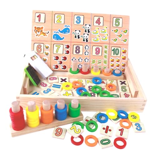 Abaodam Kasten Lernspielzeug Für Kinder Lernspielzeug Zum Zählen Mathespielzeug Für Kinder Gehirnspielzeug Montessori Zählen Spielzeug Zählspielzeug Für Kleinkinder Kinder Zählen Spielzeug von Abaodam