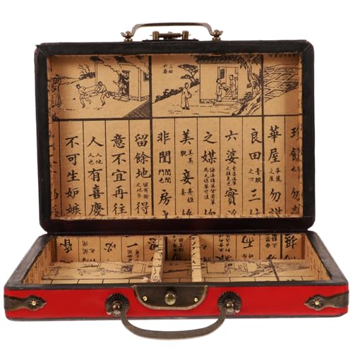 Abaodam Vintage Mahjong Koffer Holz Aufbewahrungsbox Griff Mini Behälter Für Mahjong Steine Abaodam Vintage Mahjong Koffer Holz Aufbewahrungsbox Griff Mini Behälter Für Mahjong Steine von Abaodam