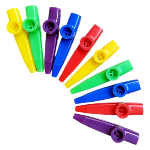 Abaodam Kazoos Aus Kunststoff Für Kinder Musikinstrument Guter Begleiter Für Gitarre Ukulele Violine Klavier Als Und Partyartikel 5 Farben von Abaodam