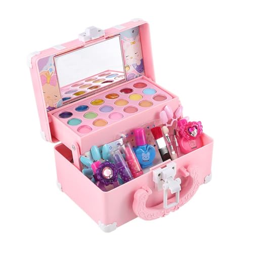 Abaodam Kinderkosmetik Kinder Schminkset Simuliertes Make-up-Spielzeug Kinderanzug Schminkset Für Kleine Mädchen Simulations-Make-up-Spielzeug Kinderspielzeug Anzüge Für Kinder Abs Rosa von Abaodam