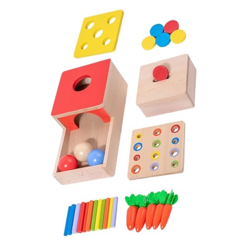 Abaodam Feinmotorik-Spielzeug Für Kleinkinder Spiel Aus Holz Sensorisches Spielzeug Kompaktes Kinderspielzeug Hand-Auge-koordinationsspielzeug-Set von Abaodam