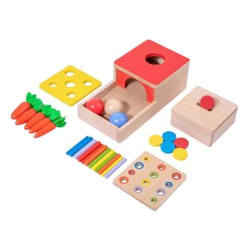 Abaodam Montessori Holzspielzeug Für Kleinkinder 1 Set Kugel Hand Augen Koordinationsspielzeug Pädagogisches Zur Der Feinmotorik Und Sensorischen Fähigkeiten Ideales von Abaodam